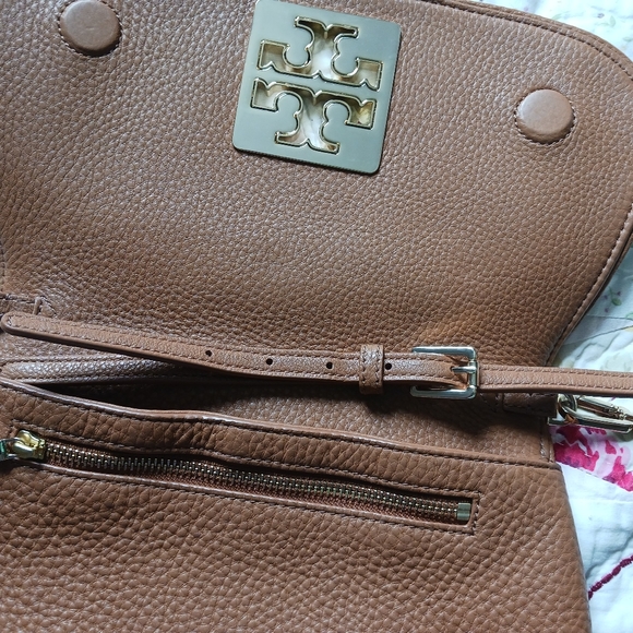 Tory Burch Camel Leather Crossbody Bag - Picture 8 of 15